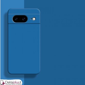 Liquid Air silikoninis mėlynas dėklas - su kameros apsauga (Google Pixel 8A)